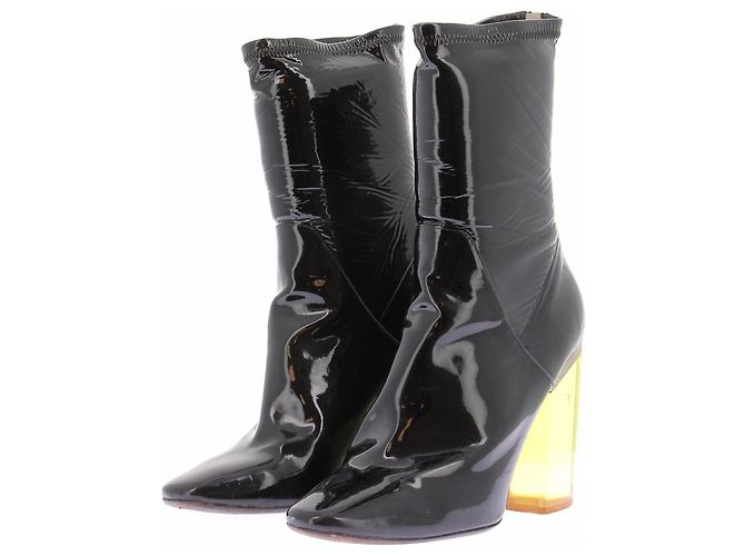 Dior Botas pretas de couro Preto
