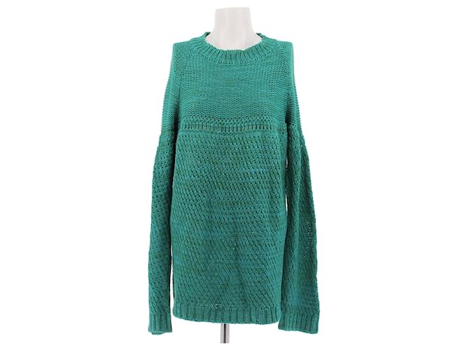 Pierre Balmain grüner Baumwollpullover 