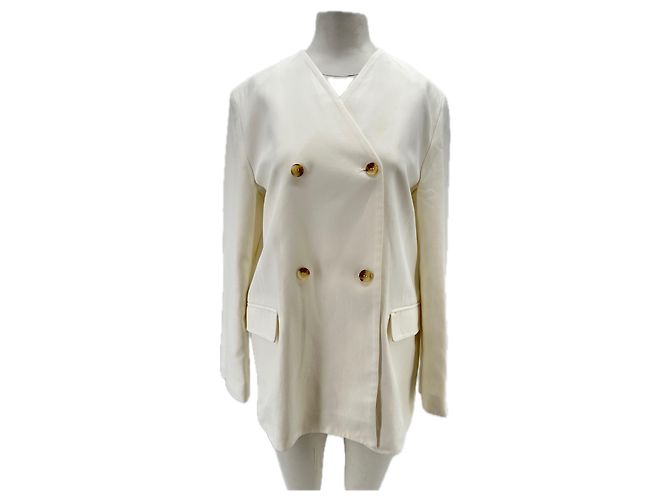Autre Marque LOULOU DE SAISON Jalca Blazer weiß Leinen