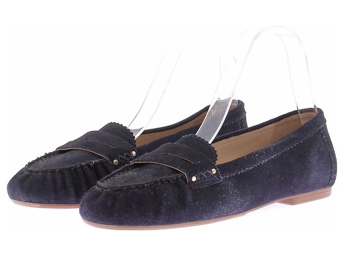 Johnnie Boden Mocassini marini in camoscio Blu navy
