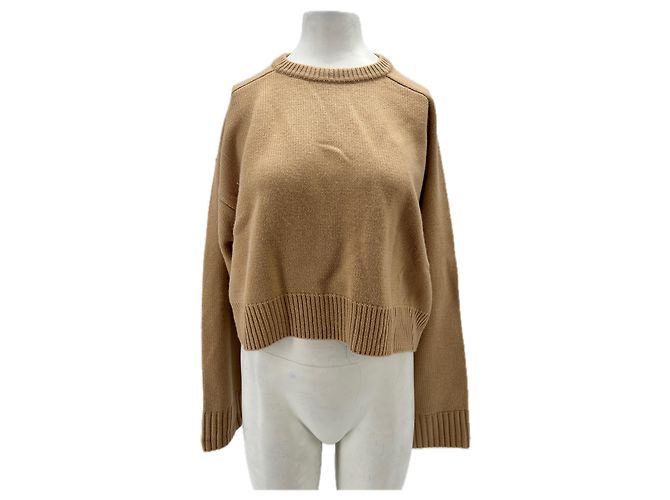 Autre Marque Beiger 'Bruzzi' Pullover aus Wolle 