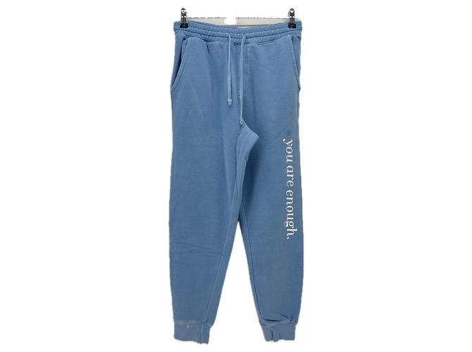 Autre Marque Pantalón de chándal azul de algodón