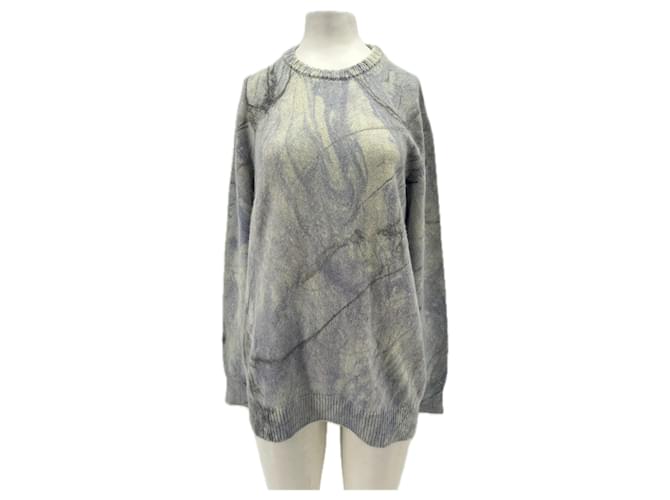 Autre Marque Grüner blauer Pullover aus Kaschmir 