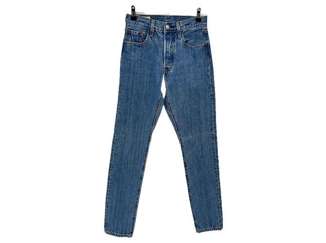 Jeans skinny Levi's 501 S azul de algodón