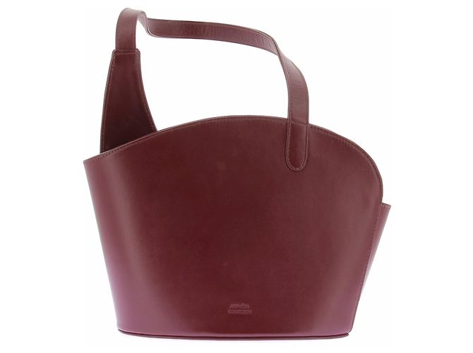 Autre Marque Bolso de cuero burdeos Colección Amphora
