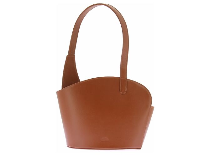 Autre Marque Borsa a mano in pelle marrone Amphora Collection