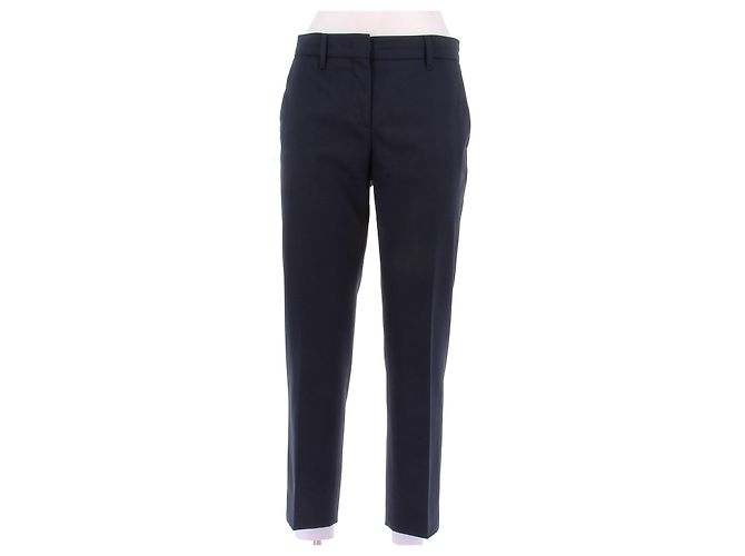 Prada Calça de terno azul marinho