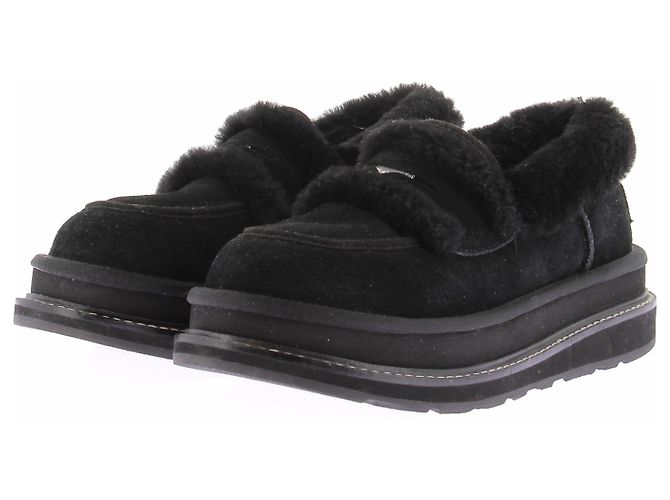 Sacai Mocasines de plataforma negros 