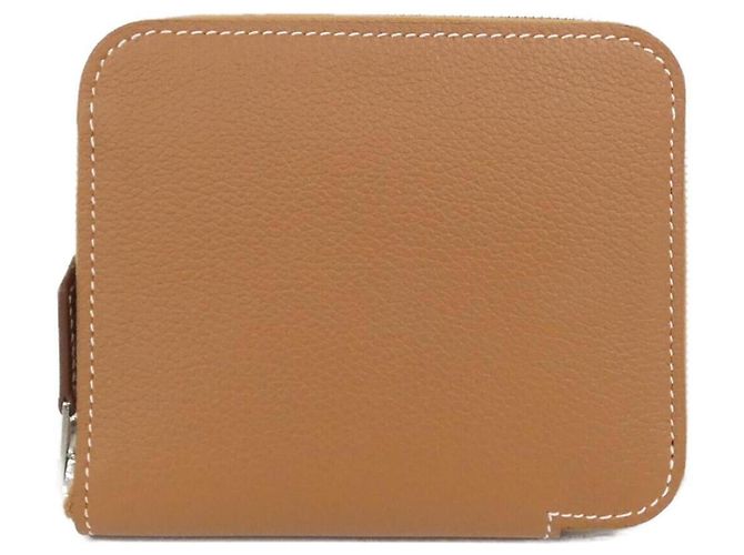 Hermès Hermes EN LIBERTE Silk In Compact Wallet Brown