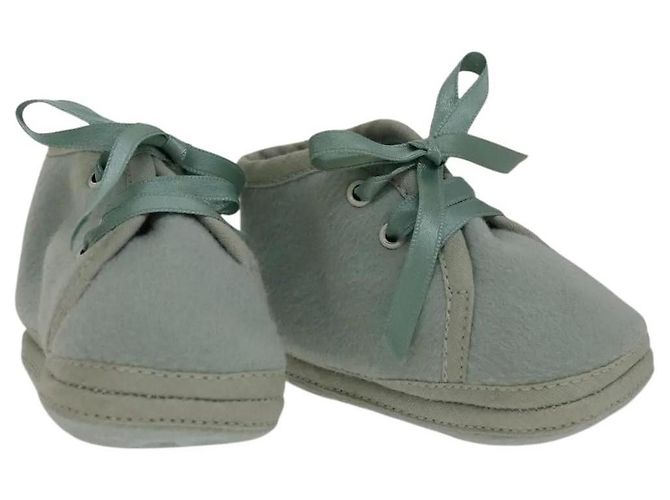 Zapatos para bebés Hermès azul lana