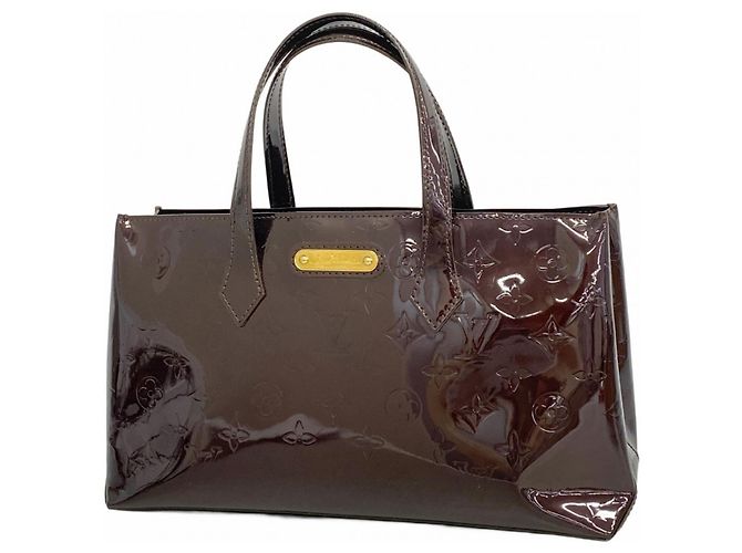 Borsa Louis Vuitton Vernis Wilshire PM Bordò