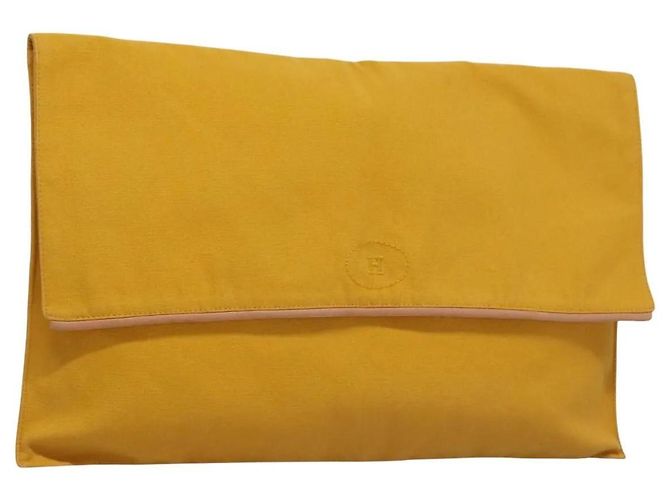Bolso Clutch Birkin de Hermès Amarillo