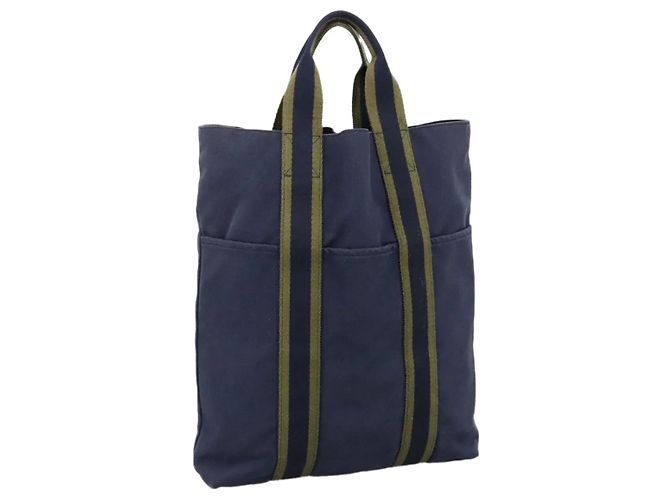 Sac cabas Fourre Tout Hermès Bleu