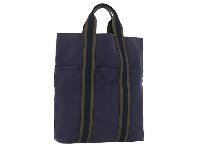 Borsa a mano Fourre Tout Cabas Hermès Blu