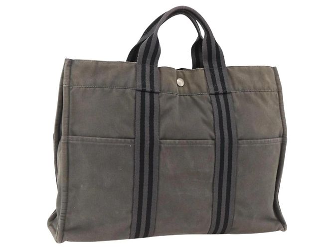 Sac Fourre Tout MM Hermès Gris