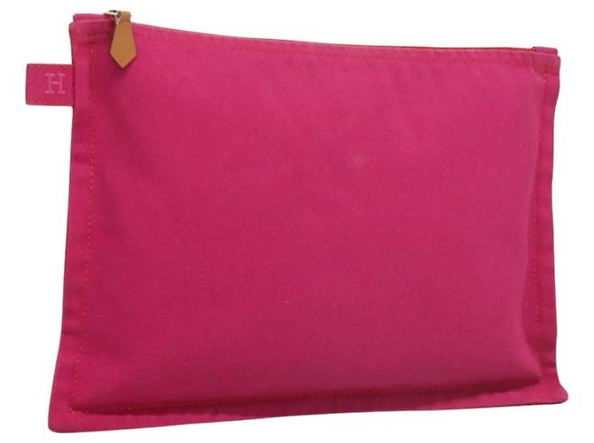 Bolso Bora MM Hermès Rosa de Algodón