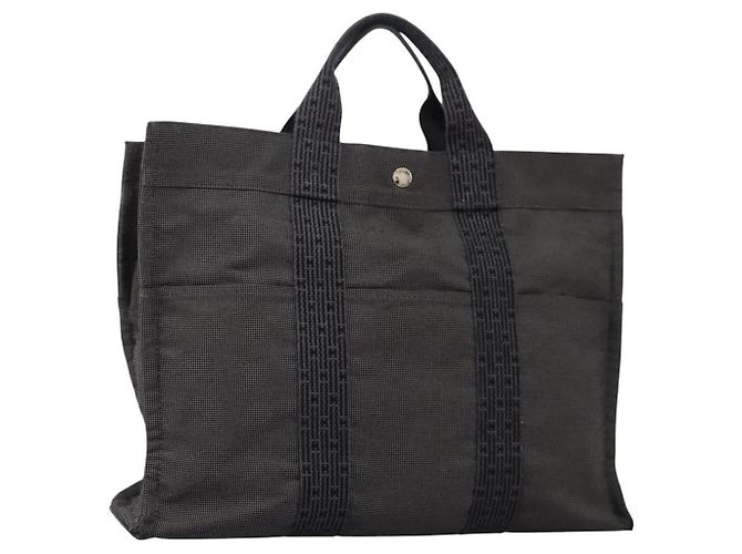 Hermès Her Line MM Handtasche Grau