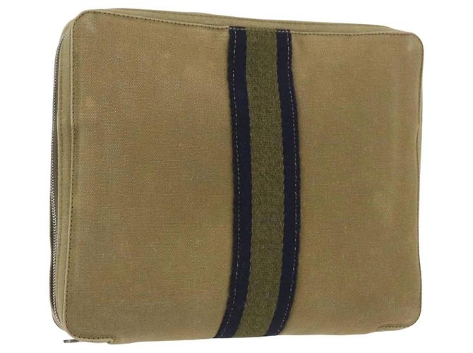 Estuche de viaje Hermès Fourre Tout Verde