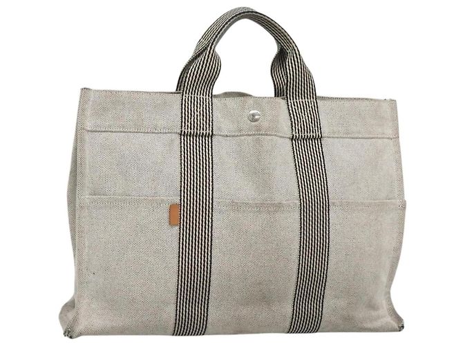 Hermès Fourre Tout MM Handtasche Grau