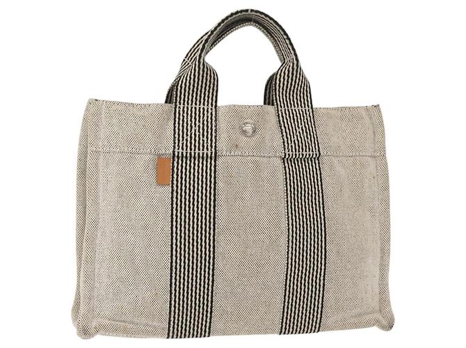 Bolsa Tote Fourre Tout PM Hermès Cinza