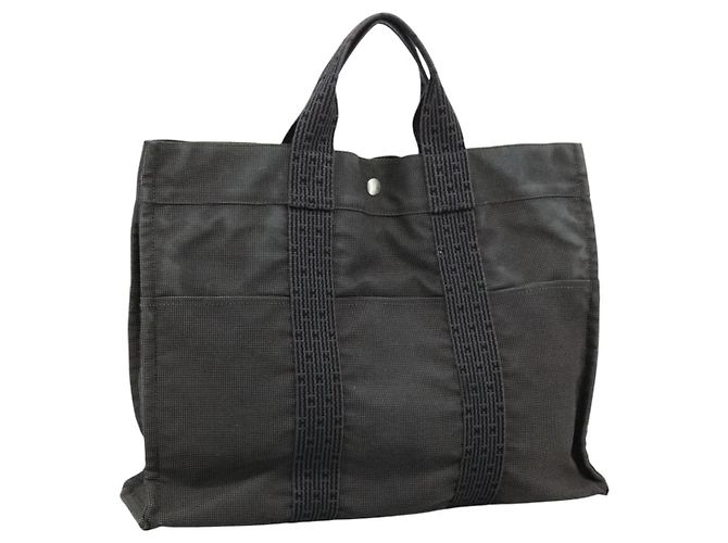 Hermès Her Line MM Handtasche Grau