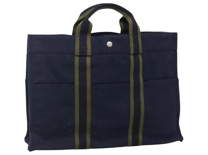 Bolsa Fourre Tout MM Hermès Azul