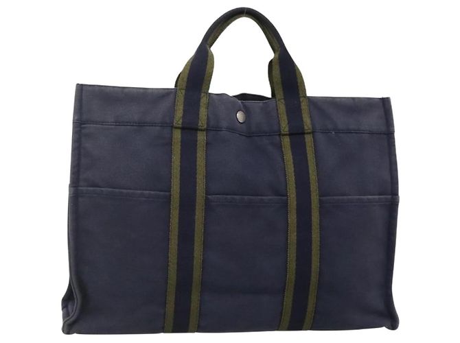 Sac Fourre Tout MM Hermès Bleu
