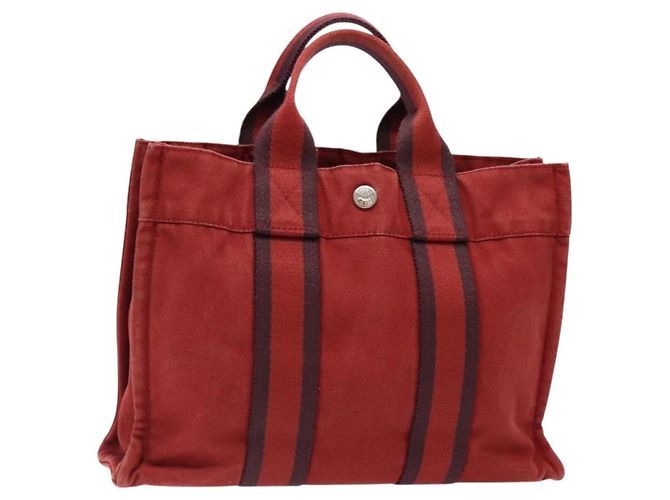 Sac Fourre Tout PM Hermès Rouge