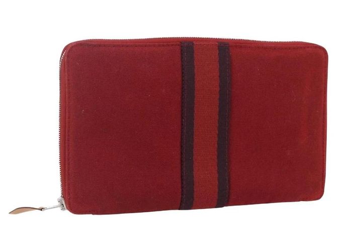 Hermès Cartera Larga GM Perth Hermes Roja