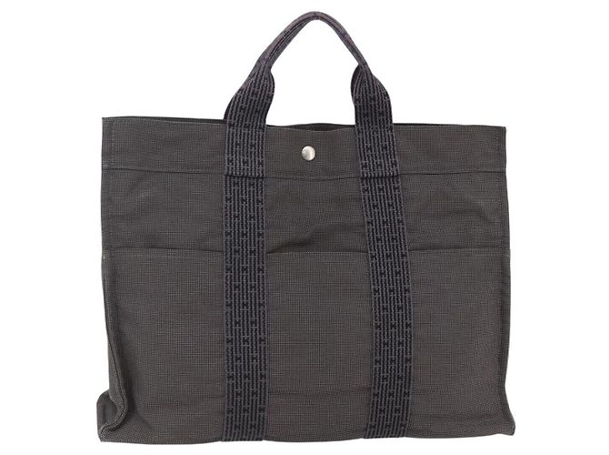 Hermès Her Line MM Handtasche Grau