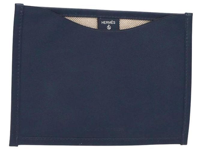 Hermès Hermes Petit Ash Pouch Blue 