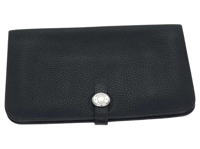 Hermès Hermes Dogon GM Long Wallet Black
