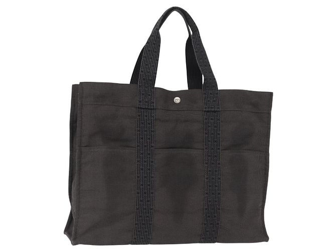 Bolso Tote Her Line Hermès Gris de Algodón