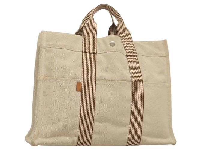 Bolso Fourre Tout MM de Hermès Beige
