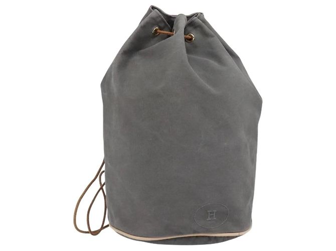 Bolso de Hombro Hermès Polochon Mimil GM Gris