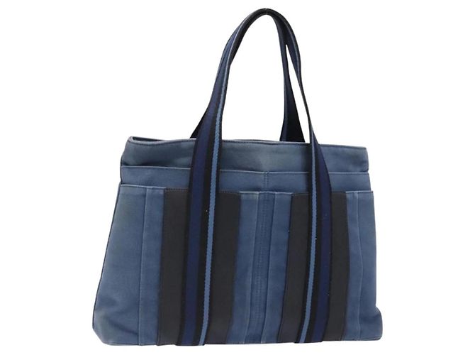 Borsa Tote Orizzontale MM Hermès Blu