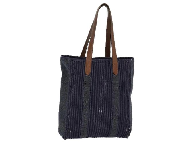 Bolsa Tote de Denim Calicut da Hermès Azul