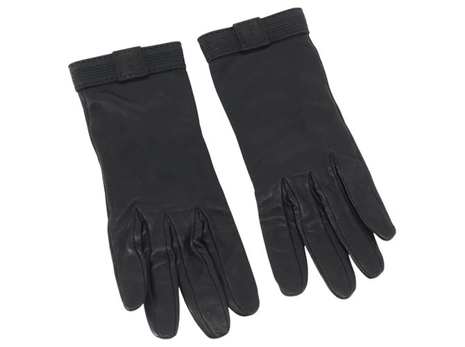 Luvas Hermès 24 Faubourg Preto