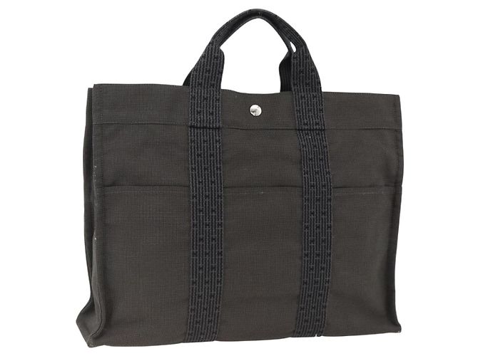 Hermès Her Line MM Handtasche Grau