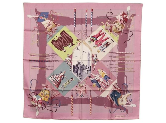 Sciarpa Hermès Carré 90 Porpora 