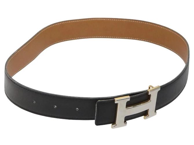 Hermès Hermes Twotone Constance H Belt Black