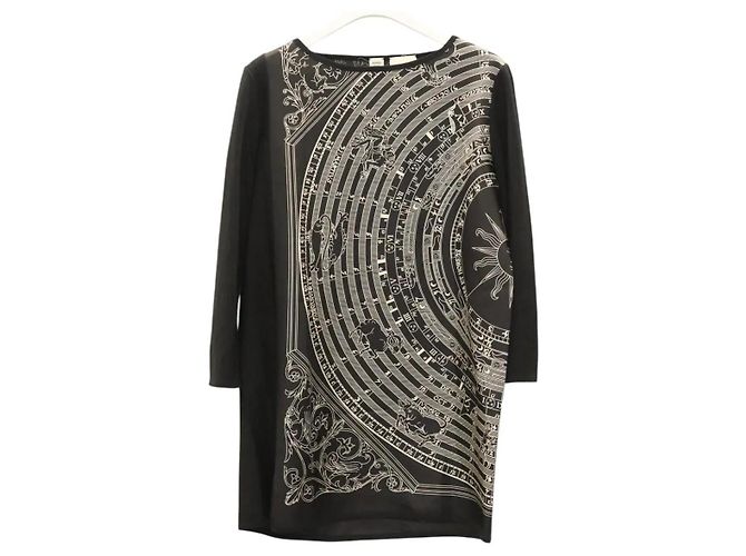 Camicia tunica in seta Hermès nera Nero