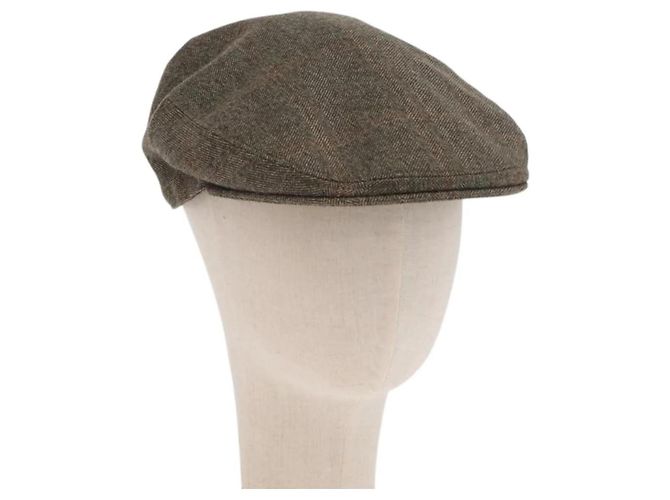 Chapéu de caça em lã khaki Hermès Verde
