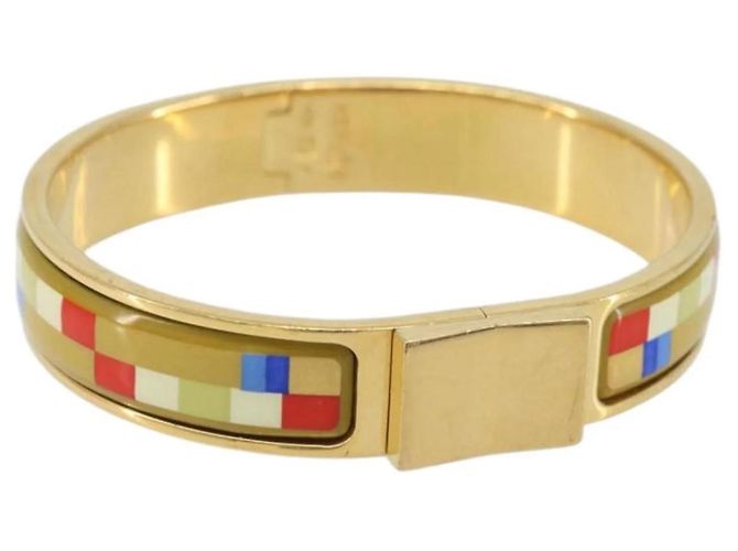Hermès Bracciale Bangle Click Crack in metallo multicolore Hermes 
