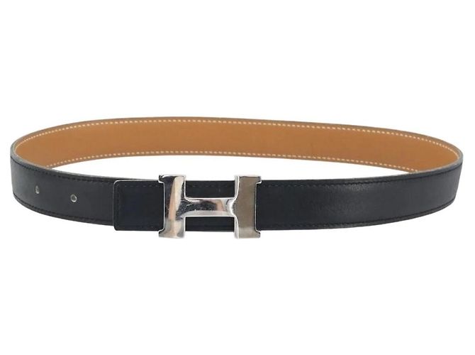 Cinto reversível em couro Constance Mini da Hermès Preto
