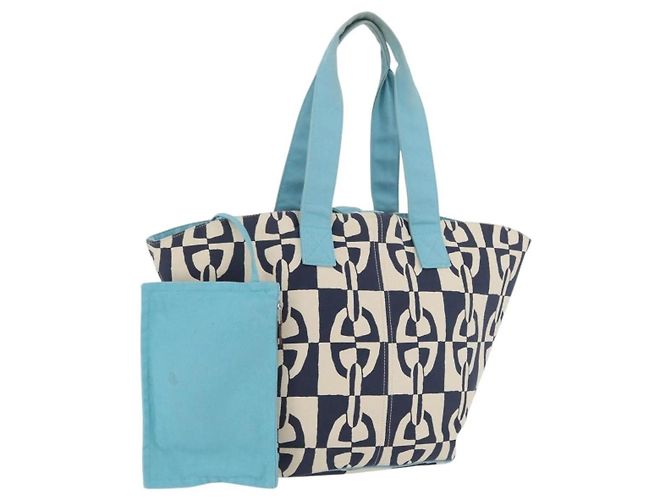Bolsa Tote Panier Plage PM Hermès Azul