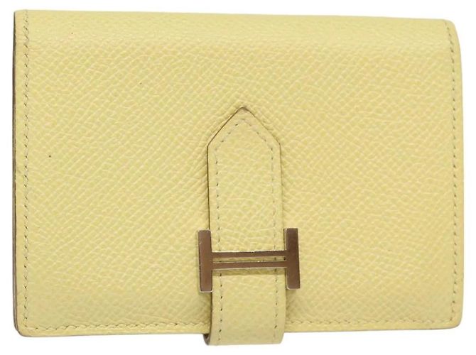 Hermès Hermes Baan Card Case Yellow