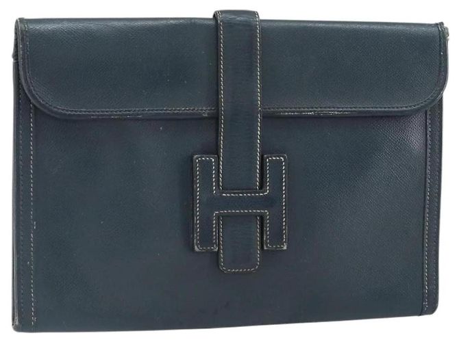 Bolso Clutch Birkin de Hermès Azul
