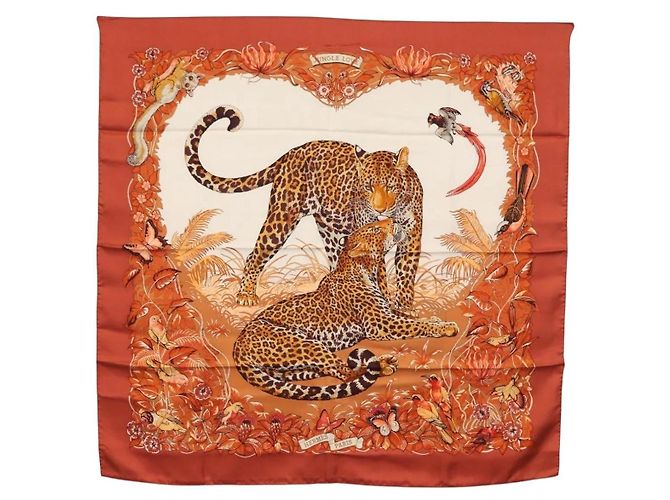 Hermès Hermes Carre 90 Scarf Orange