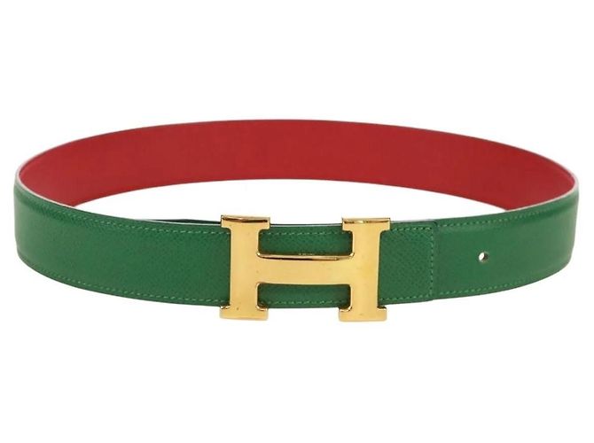 Hermès Constance H Gürtel Grün 